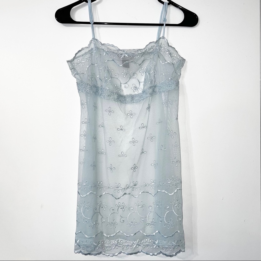 Victoria’s Secret | Silver Label Eyelet Light Turquoise Blue Color Size Medium